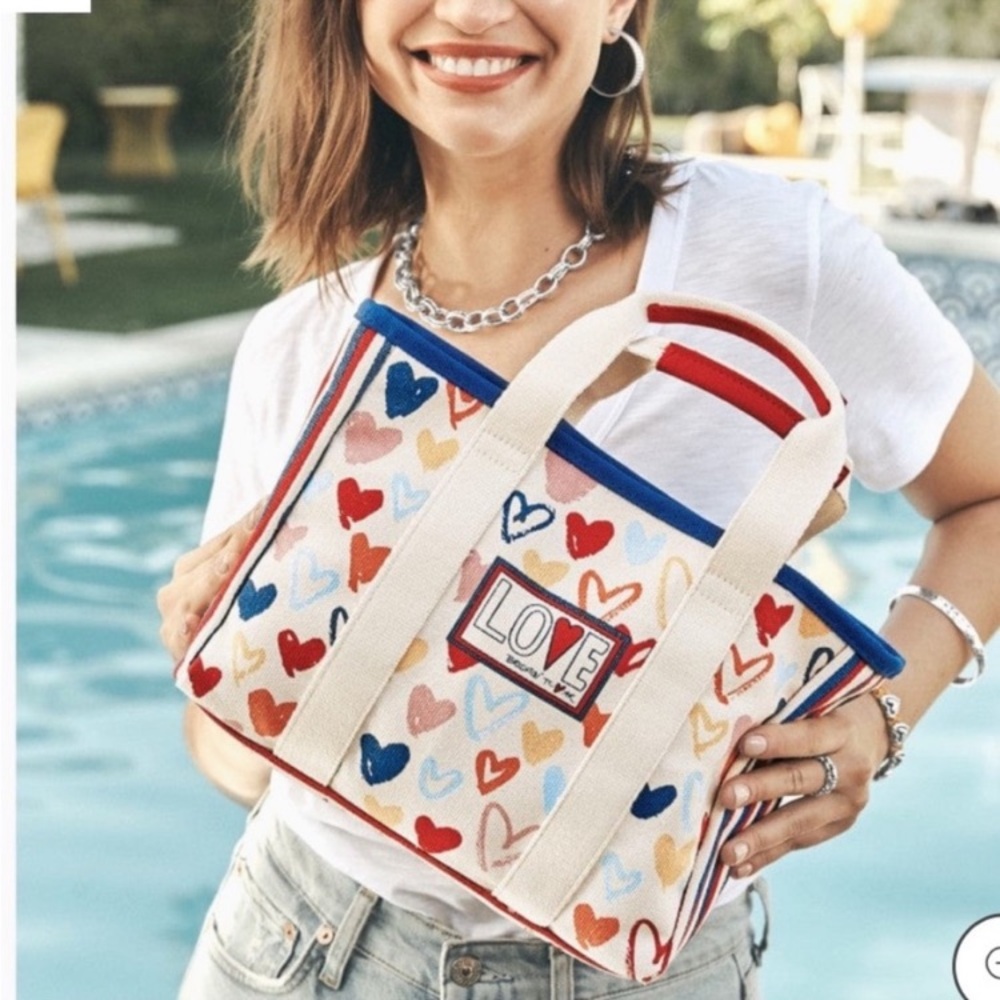 Brighton Red White and You Heart Tote Bag. NEW!!